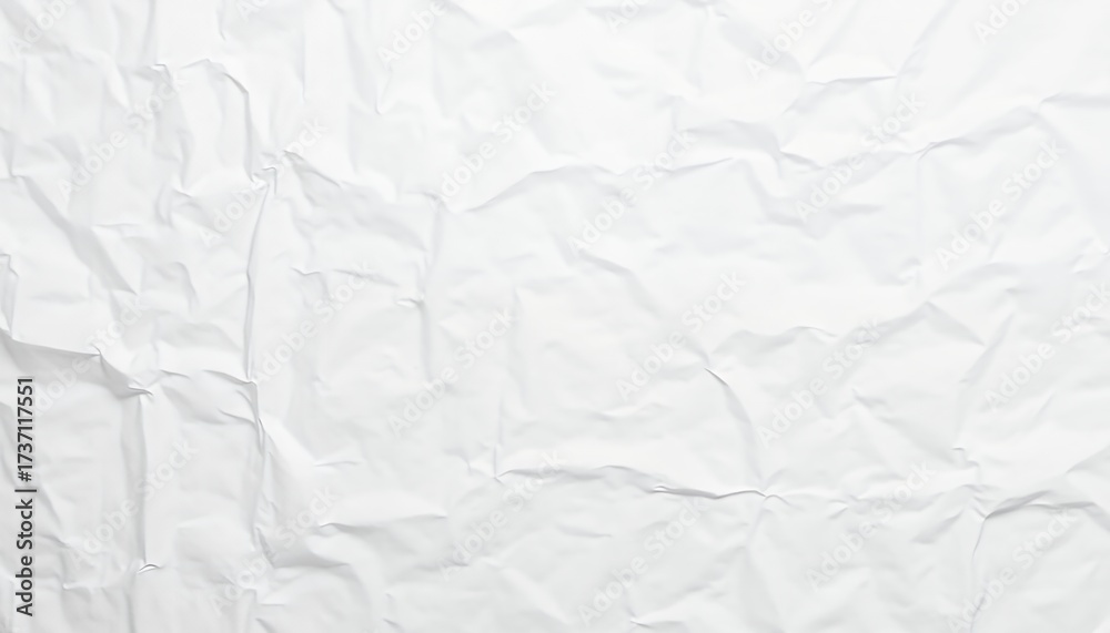 Obraz premium Crumpled white paper texture background