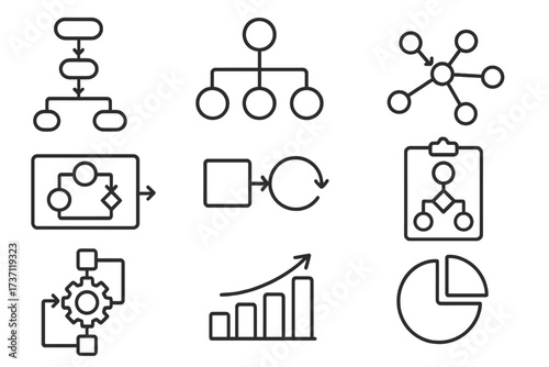Shelved documents icon collection with editable stroke, simple vector design for infographics, articles, books, flyers, banners, and business presentations, transparent background
