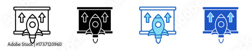 Start Up Icon Set Multiple Style Collection	