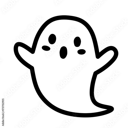 Hallowen line art collection (ghost)