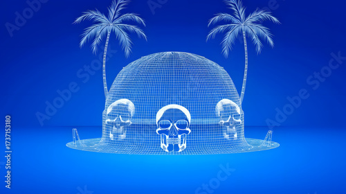 Island of Skulls Wireframe