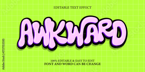 Children 3d text style editable text effect