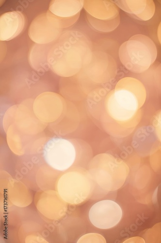 Golden Bokeh: An abstract display of warm, golden bokeh illuminates the image, creating a sense of ethereal beauty and light. The soft, out-of-focus circles evoke a feeling of warmth, elegance.