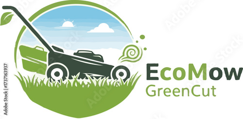 EcoMow GreenCut lawn mower service logo