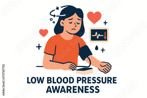 Low Blood Pressure Awareness Illustration