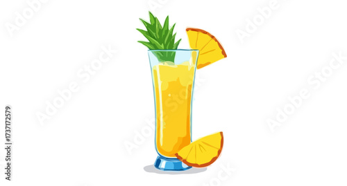 Freshly squeezed orange carrot juice in a glass with a celery stalk, isolated on white, suggests a cold and healthy drink