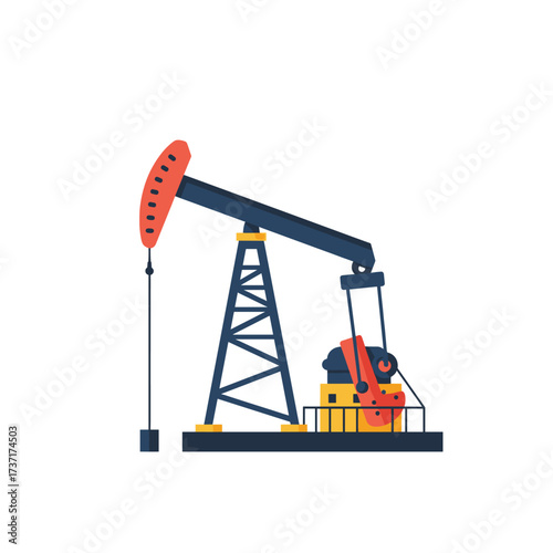 Oil Pump Jack for Petroleum Extraction
