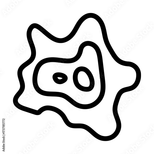 Abstract Heat Blob Line Icon of Heatmaps Icon Set