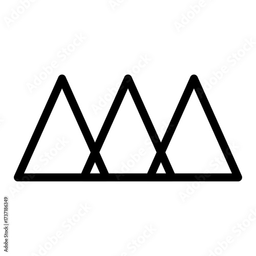 Closure Line Icon of Gestalt Principles Icon Set