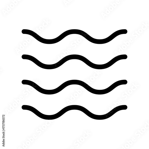 Continuity Line Icon of Gestalt Principles Icon Set