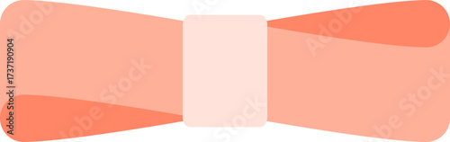 Colorful flat ribbon bow