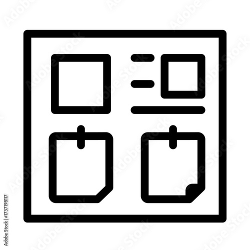 Layout Grid Line Icon of Mood Boards Icon Set