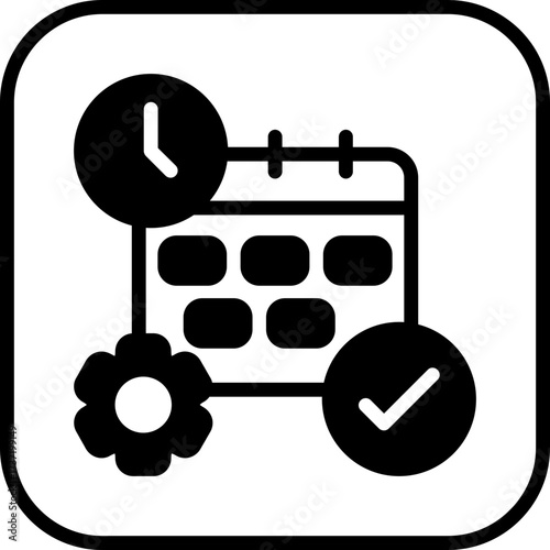 Meeting Schedule Vector Icon
