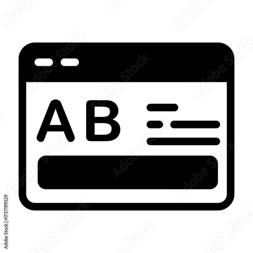 AB Testing Vector Icon