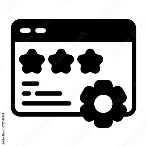 Online Reputation Manageme Vector Icon