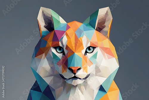 cat and dog on white background