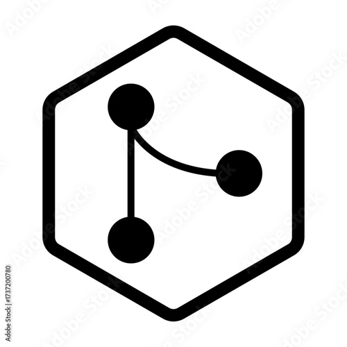 Git Merge Vector Icon