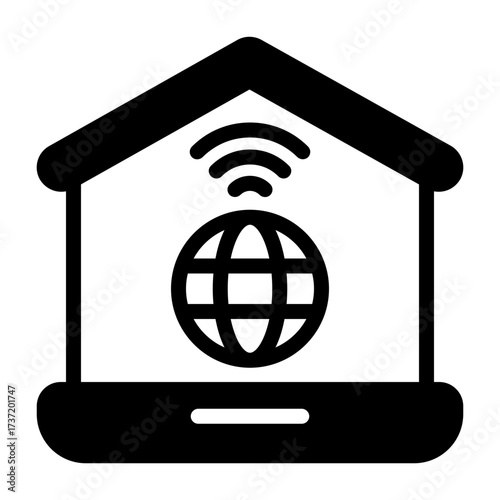 Remote Work Colorful Vector Icon