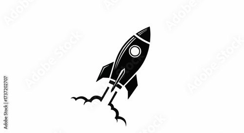 space rocket vector illustration