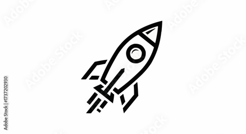 space rocket vector illustration