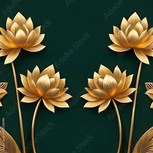 Vector illustration of pink lily flower with leaves and blossom