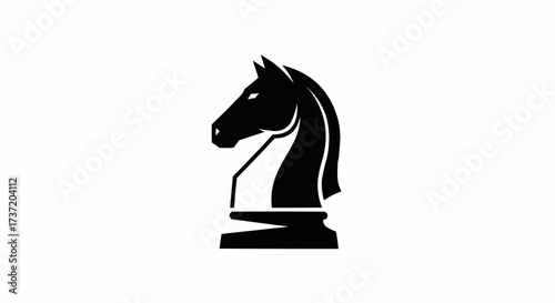chess horse vector illustration