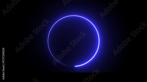 animated loading icon with various bright neon colors