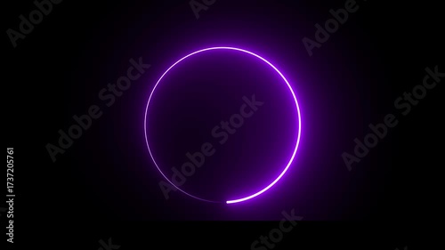 animated loading icon with various bright neon colors