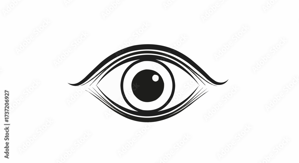 Fototapeta premium vector illustration of an eye
