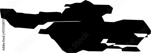 vector silhouette of a horse