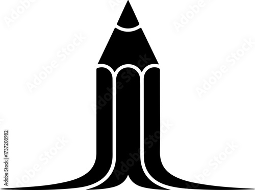 Creative Pencil Logo Modern Design for Writers, Artists, and Design Professionals