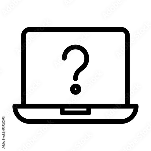 Online Help Line Icon of Help Center and FAQs Icon Set
