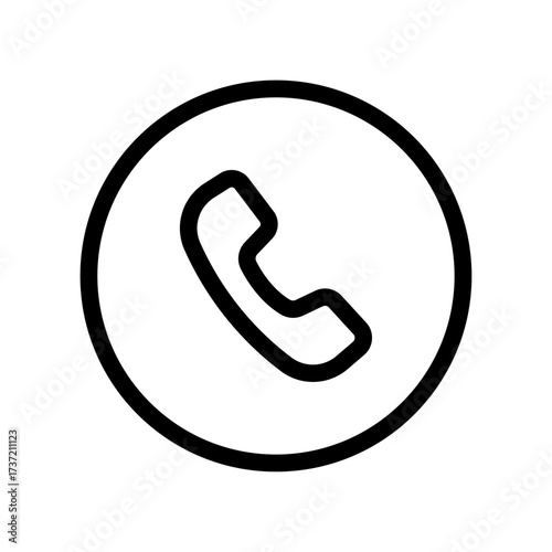 Phone Line Icon of Call Center Icon Set