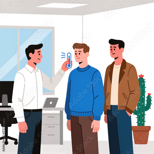 Office Health Check-Up: Temperature Screening in Modern Workspace