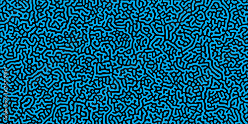 Abstract truing organic wallpaper Turing reaction diffusion monochrome seamless pattern .Monochrome Turing reaction background .Natural seamless line pattern. Linear design with biological shapes