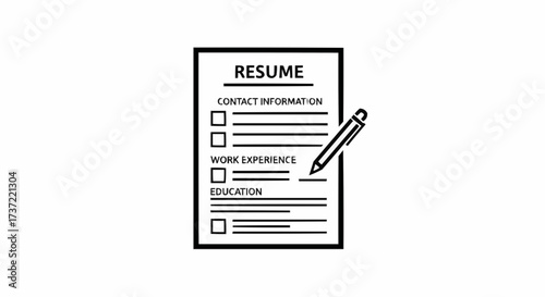 Crafting a compelling resume for career success with a visually appealing design and clear organization for recruiters