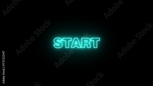 animated text for purposes in everyday life, bright neon in various colors