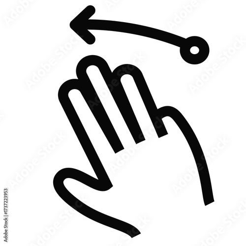 Three Finger Swipe Left