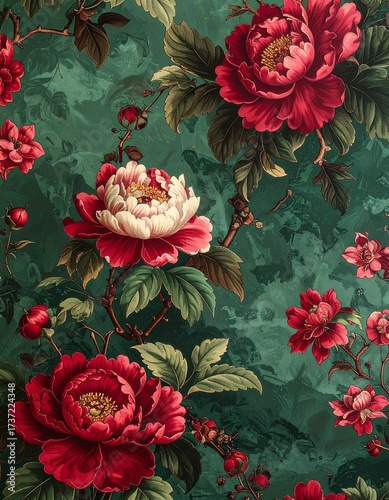 Ultimate Chinoiserie Floral Seamless Pattern Collection – Elegant Backgrounds for Design, Packaging, Textiles & Home Decor.