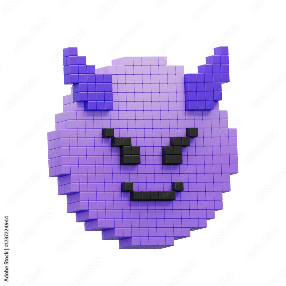 Fototapeta premium Devil Emoji 3D Icon