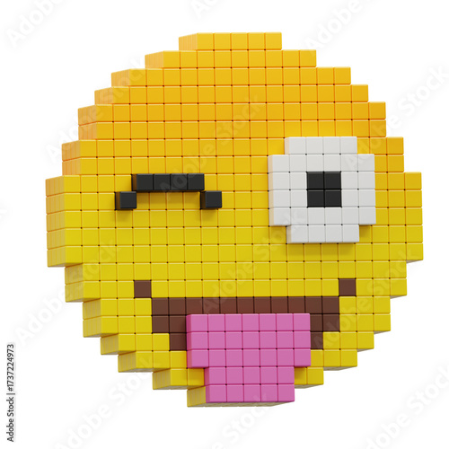 Funny Face Emoji 3D Icon