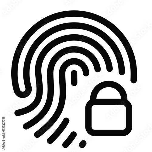 Fingerprint Security Icon