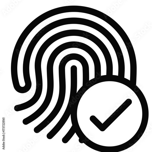 Fingerprint Scan Icon