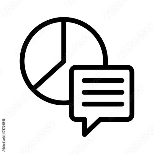 Blog Analytics Line Icon of Blog Design Icon Set