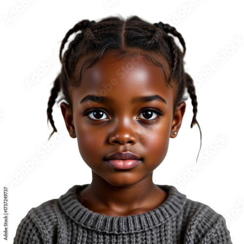 Portrait of a young girl urban setting digital art studio quality close-up expressive emotions