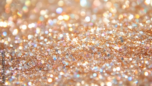 Dazzling golden glitter bokeh