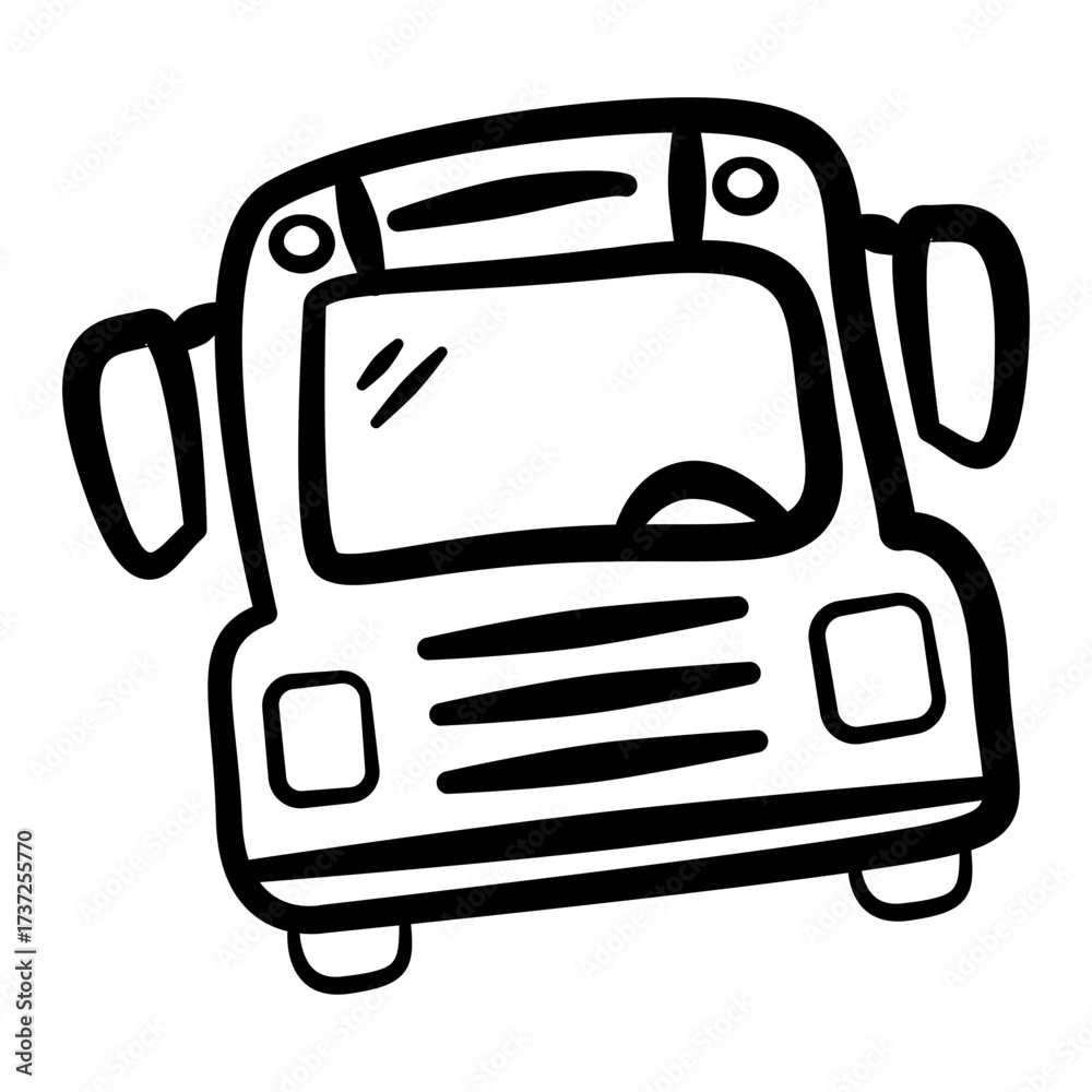 Fototapeta premium Art Education school Hand Drawn Isolated In White Illustration