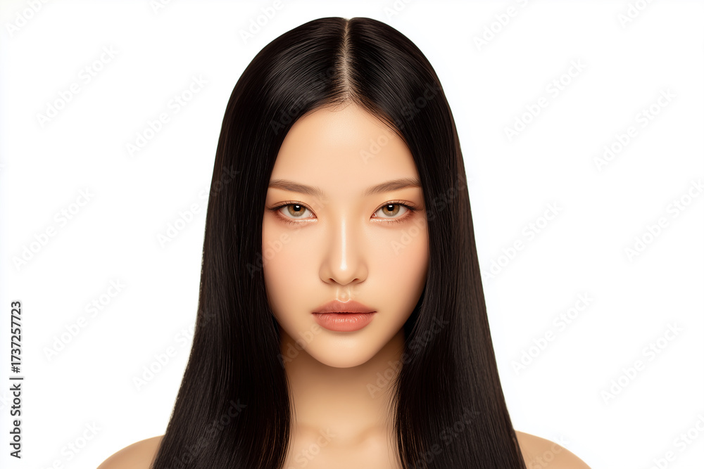 Naklejka premium beautiful woman close up portrait