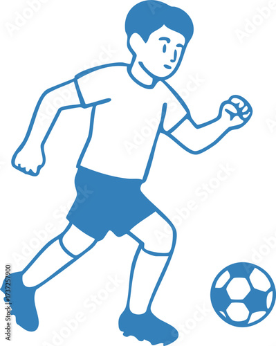Soccer Football Character Illustration