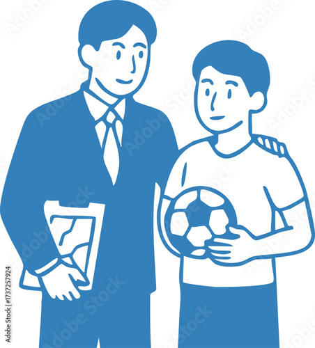 Soccer Football Character Illustration